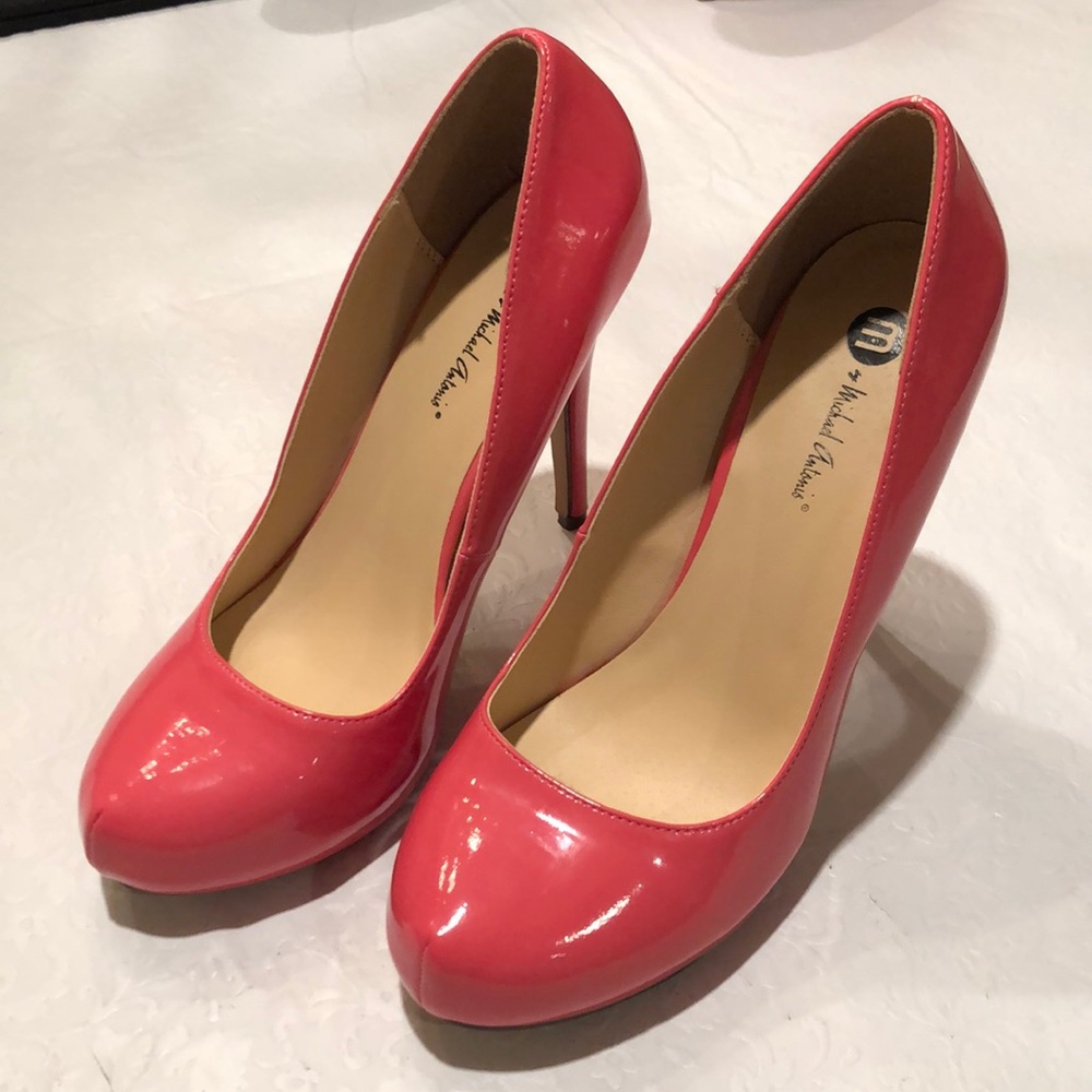 Michael Antonio Coral Patent Heels